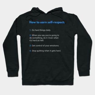 Self Development Respect Quote Hoodie